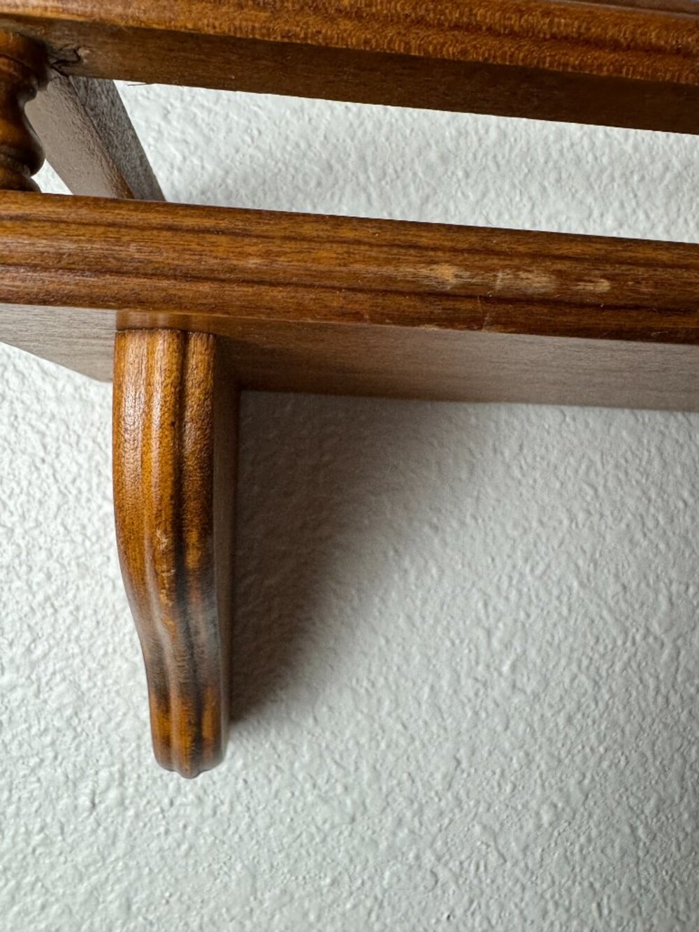 Vintage Wood Shelf Display Balustrade 24" L - Picture 7 of 16